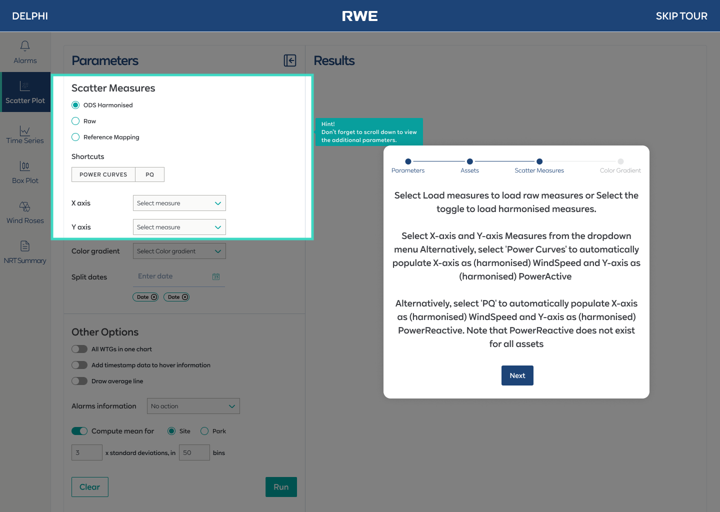Step 3 — Mid-tour with highlighted section, tooltip, and progress stepper